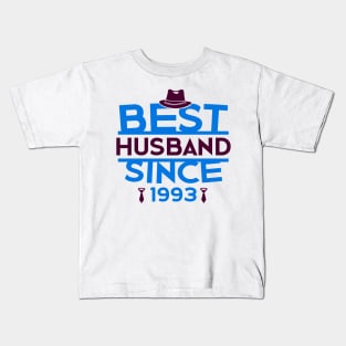 'Best Husband Since 1993' Sweet Wedding Anniversary Gift Kids T-Shirt